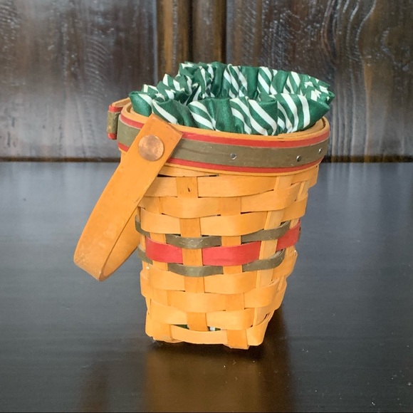 1998 Longaberger Hand Woven Swing Handle Wall Basket - Picture 11 of 16